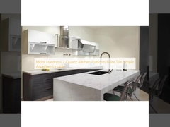 Mohs-Härte 7 Quarz-Küchenplatte Fußbodenfliesen mit Video