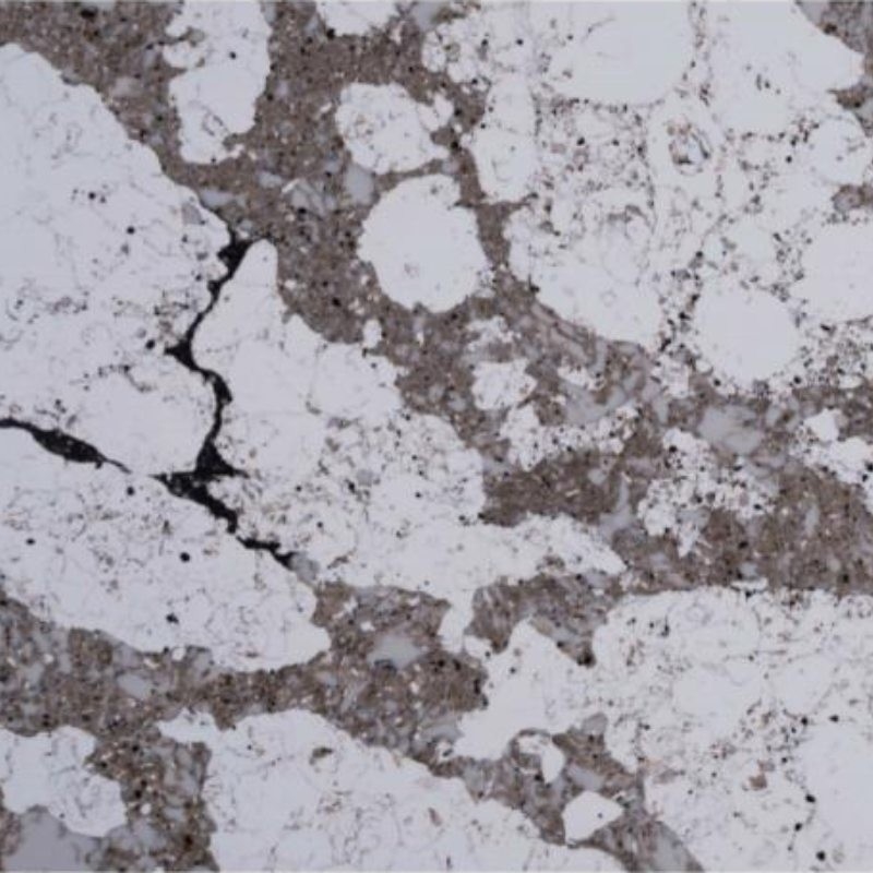 Vielfarbige Quarz-Schreibtischplatte, die wie Marmor und Granit aussieht