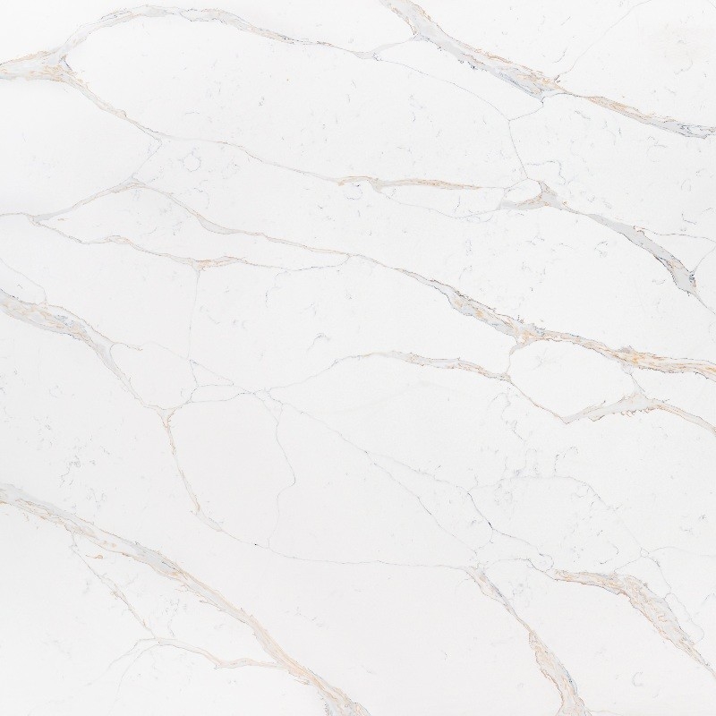 Calacatta Gold Details Sehr gut Quarz Oberfläche 2/3 Cm Badezimmer Eitelkeit Flexurfestigkeit 40-70