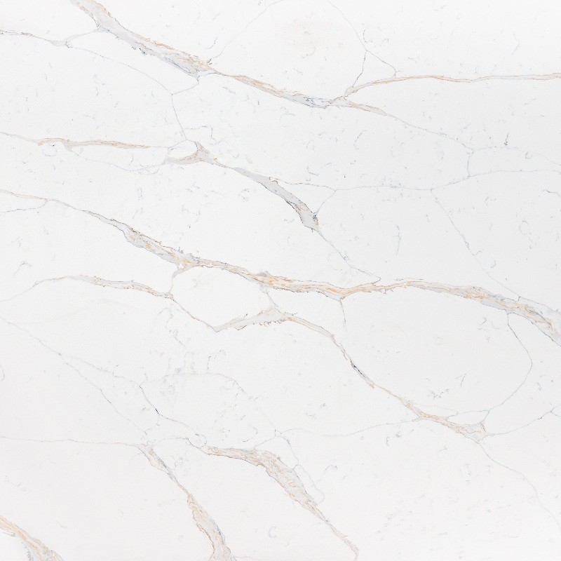 Calacatta Gold Details Sehr gut Quarz Oberfläche 2/3 Cm Badezimmer Eitelkeit Flexurfestigkeit 40-70