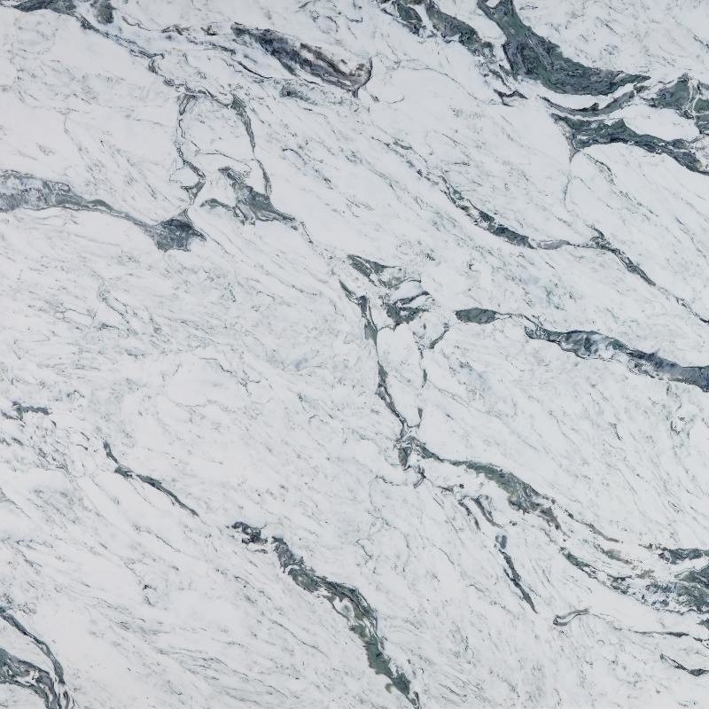 Blau Grün Calacatta Maxed Farben Hintergrund Quarz wie Marmor und Granit