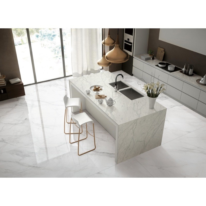 Gemischte Farben Hintergrund Carrara Quarz Arbeitsplatten 2cm 3cm Dicke