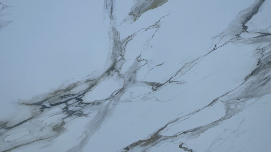 OLK1003G Calacatta Gold Neue Kollektion Vain Zu Full Body Bedruckter Quarzstein Hd Inkjet Drucktechnologie Platte