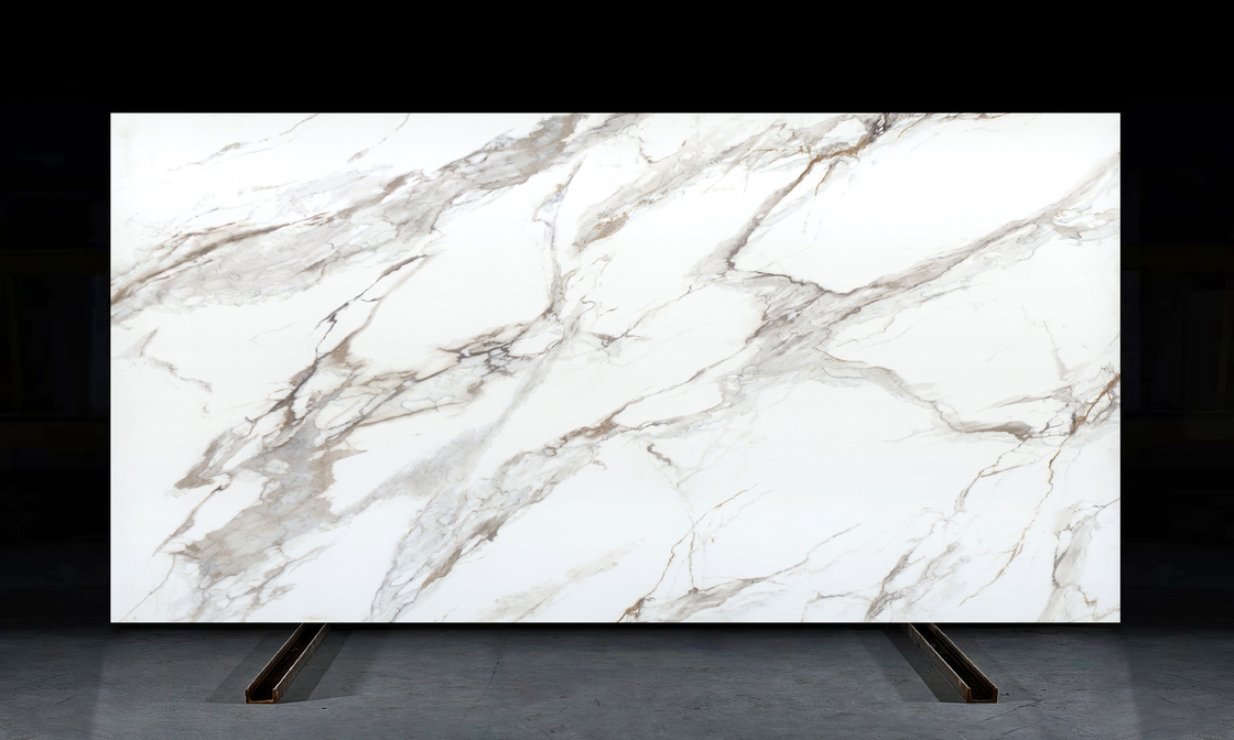 OLK1003G Calacatta Gold Neue Kollektion Vain Zu Full Body Bedruckter Quarzstein Hd Inkjet Drucktechnologie Platte